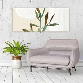 Obraz - Akvarelová vetvička N⁰2 (120x50 cm)
