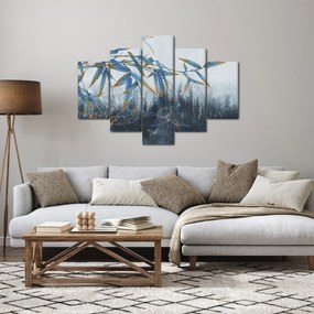 Obraz - Bambus na stene (150x105 cm)