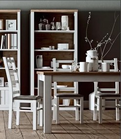 Vitrína PROVENCE W1S, sosna andersen / dub lefkas.