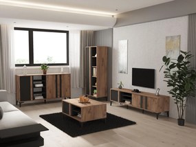 Súprava nábytku do obývacej izby Laciko (borovica atlantická + antracit). Akcia -18%. Vlastná spoľahlivá doprava až k Vám domov. 1102248