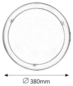 Rabalux 5151 - Stropné svietidlo UFO 2xE27/60W/230V