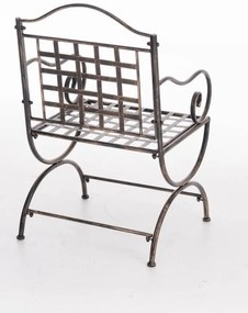 Kovová stolička Lotta s područkami - Bronzová