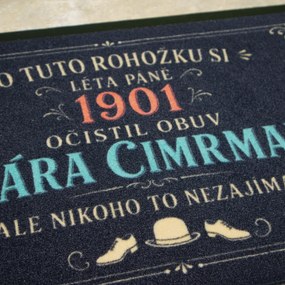 Mercury Flooring, Rohožka Jára Cimrman 40x60 cm, 40x60, čierna