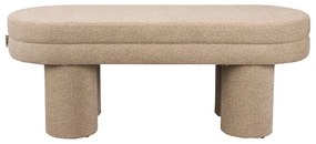 Béžová lavica z textílie buklé Fern – Dutchbone