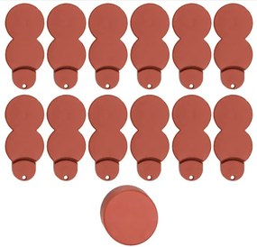 Záhradná palisáda HD 7095 200 cm (12 ks) terakota