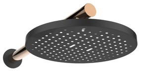 Invena Moonlight, sprchová súprava pod omietku, 2-funkčná, čierna-ružové zlato, INV-BS-77-014-V