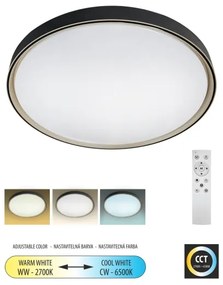 LED Stmievateľné stropné svietidlo EBRO LED/36W/230V 2700-6500K + diaľkové ovládanie