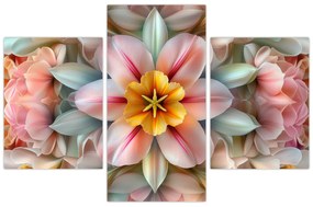 Obraz - Kaleidoskopický kvet (90x60 cm)