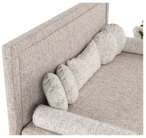 Svetlohnedá čalúnená jednolôžková posteľ 80x200 cm Scala – Maison de Rêve