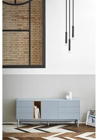 Modrá/sivá nízka komoda 180x76 cm Corvo – Teulat