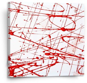 Sablio Obraz Krvavé striekance - 110x110 cm