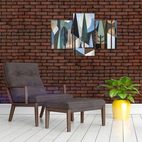 Obraz - Prírodná geometrická abstrakcia II. (90x60 cm)