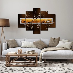 Obraz abstrakcie - Motýle (150x105 cm)