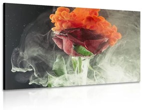 Obraz ruža s abstraktnými prvkami Varianta: 90x60