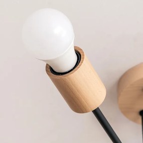 Prisadený luster CAMBRIDGE 6xE27/15W/230V borovica