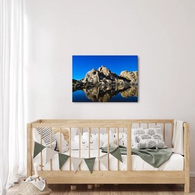 Obraz zrkadlenie skál (70x50 cm)