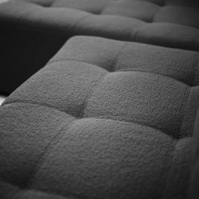 ROHOVÁ SEDAČKA SHARLOTTE 261 x 143 cm ŠEDÁ