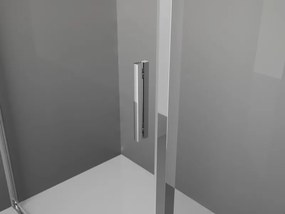 Mexen Exo, sprchovací kút s posuvnými dverami 125 x 95 cm, 6mm číre sklo, chrómový profil, 8151-125-095-01-00