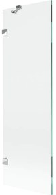 Mexen, Mexen Lunar 1-krídlová vaňová zástena 60 x 150 cm, transparentná, chróm - 897-060-000-01-00