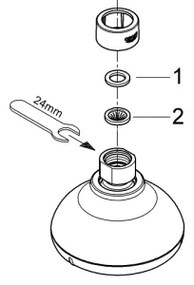 GROHE 27606001 - Sprchová hlavica NEW TEMPESTA 100 100 mm lesklý chróm