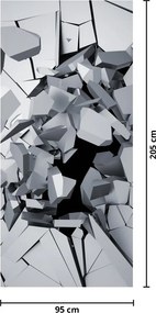Fototapeta na dvere - Abstrakcia 3D (95x205cm)