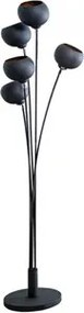 Stojanová lampa Magma 170 cm čiernozlatá