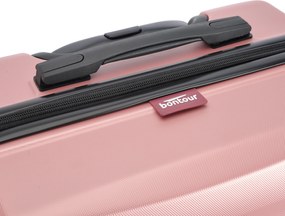 BONTOUR „Wave“ 3-dielna súprava kufrov s dvojitými kolieskami, s TSA zámkom, rose gold