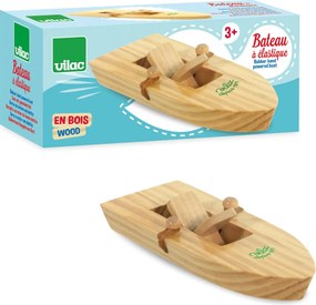 Drevená loďka na gumičkový pohon BOATS