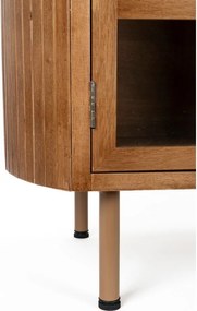 TV stolík z kaučukového dreva v prírodnej farbe 150x55x38 cm Yaz – White Label