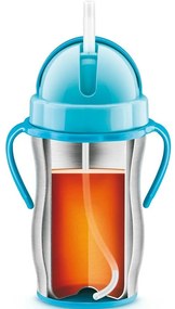 Tescoma BAMBINI detská termoska so slamkou, ružová,