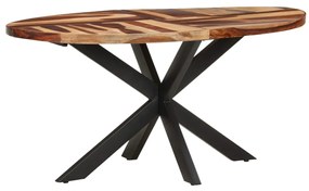 Jedálenský stôl 160x90x75 cm masívne akáciové drevo so sheeshamovou povrchovou úpravou