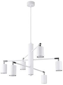 Sollux SL.1206 - Luster na lanku LEMMI 6xGU10/10W/230V biela