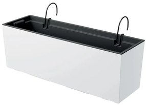 Plastový balkónový kvetináč DUC600W 58 cm - biela