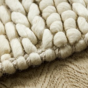 Dywany Łuszczów, Kusový koberec Tahar 99002B cream, 200x290, biela, obývacia izba