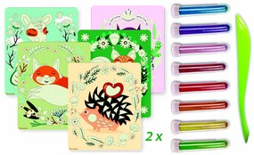 Artissimo - trblietkové pieskovanie - Lesné zvieratá