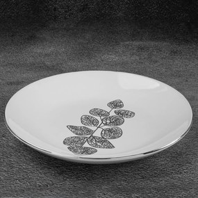 Ozdobný tanier ERIKA2 28x4 CM biela
