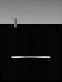 LED luster Tarquin 80 Strieborná
