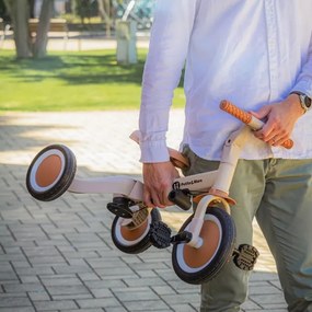 PETITE&amp;MARS - Detská trojkolka 5v1 TURBO Desert Sand