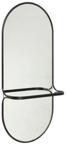 Nástenné zrkadlo s poličkou 21x102 cm Carry – Hübsch