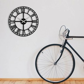Nástenné hodiny Enzoclock - S002 Black, 48 x 48 cm