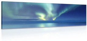 Obraz polárna žiara nad oceánom - 135x45