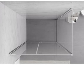 Mexen Exo, sprchovací kút s krídlovými dverami 120 x 85 cm, 6mm číre sklo, chrómový profil, 819-120-085-01-00