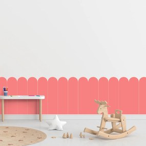 PIPPER. Textilná samolepiaca tapeta - Oblúk - Ružová farba Farba: Tmavá, Veľkosť: 60 cm