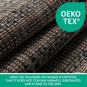 Ayyildiz, Kusový koberec Zagora 4513 Black – na von aj na doma, 120x170, čierna, chodba / predsieň