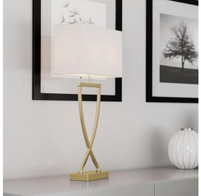 ByRydens 2829610-5000 - Stolná lampa OMEGA 1xE27/5W/230V biela/zlatá