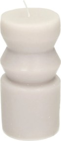 Sviečka Cornelia 14cm light grey