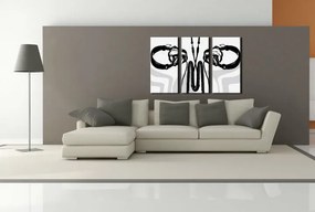 Ručne maľovaný POP Art obraz DJ 3 dielny  dj4