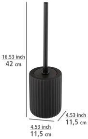 WENKO 24805100 - WC kefa BELLUNO 11,5x42 cm čierna