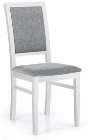 Jedálenská stolička SYLWEK – masív, látka, viac farieb dub sonoma / šedá