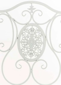 Kovová skladacia stolička Sibell - Biela